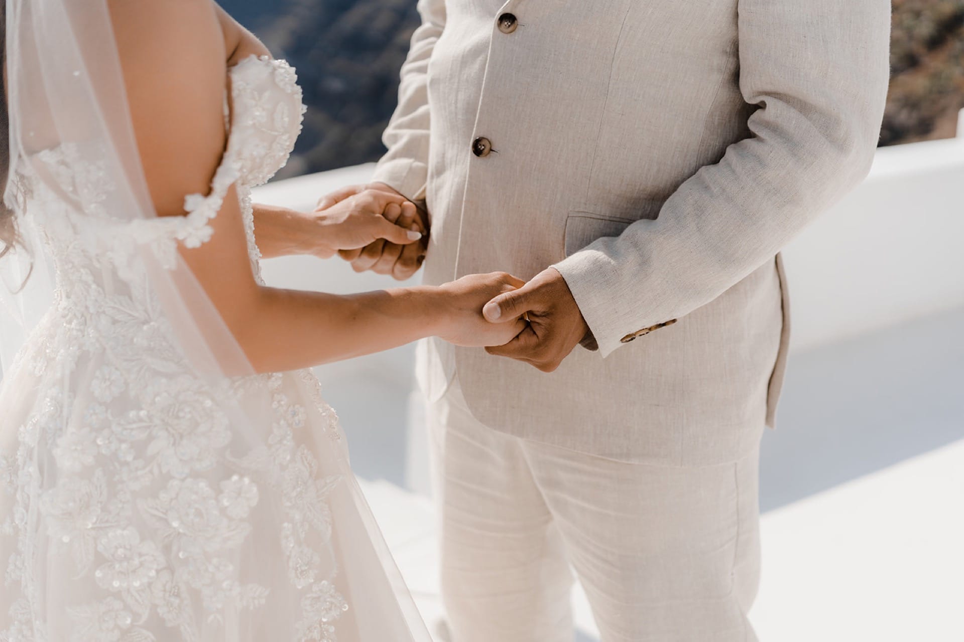 Groom and Bride during wedding ceremony