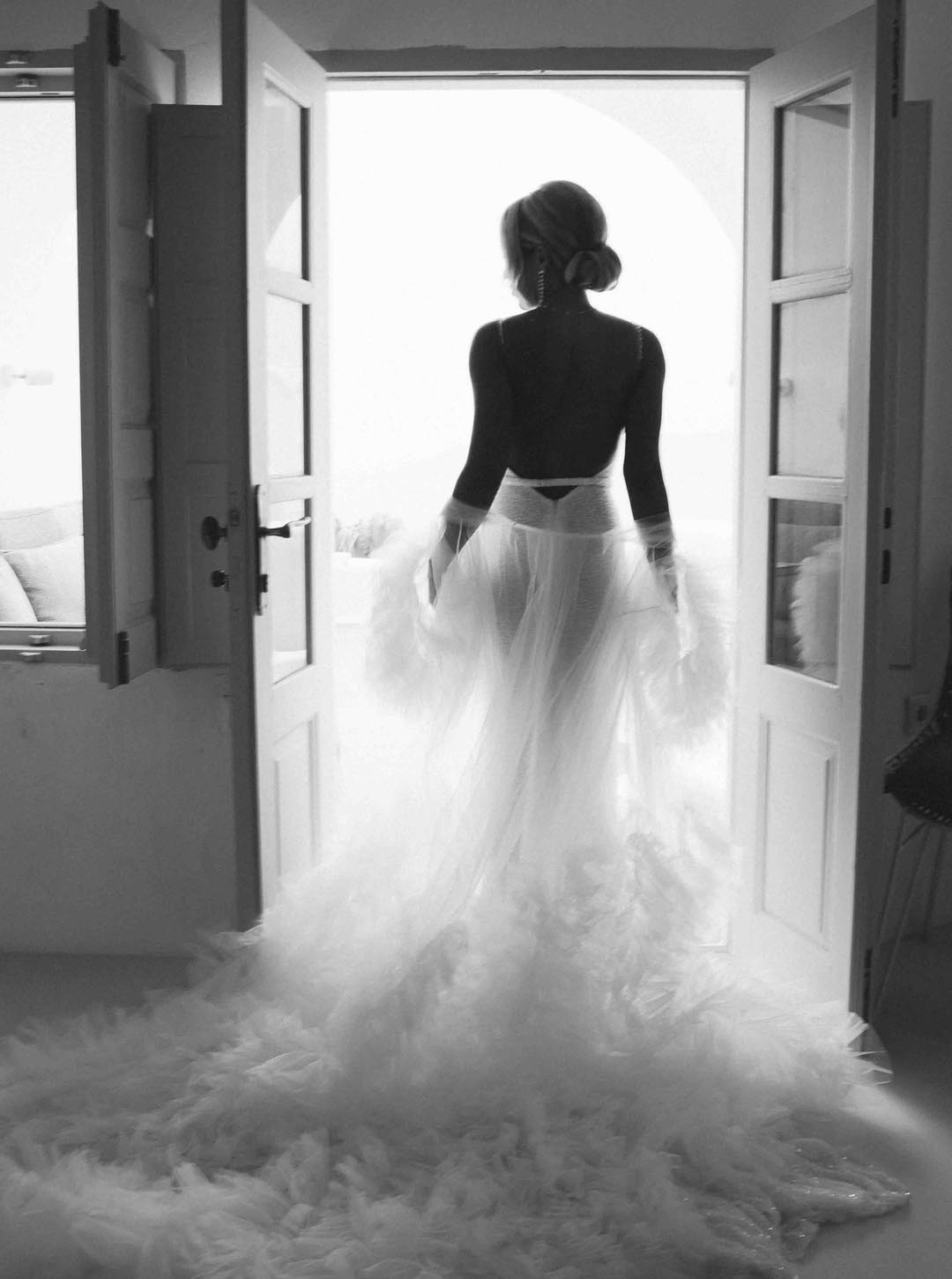 Bride with wedding dress - Dana Weddings